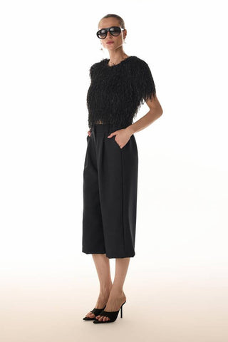 Blusa Pluma Lurex - Preto 411503PR01...