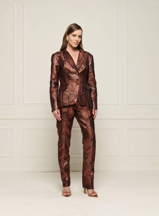Conjunto Terno Jacquard Gold Brow - Marron 451530MA09