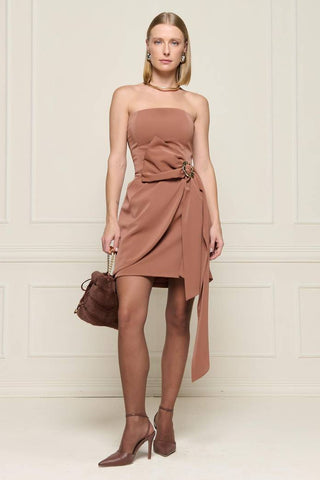 Vestido Tqc Com Meio Laço - Caramelo 421502BG03.