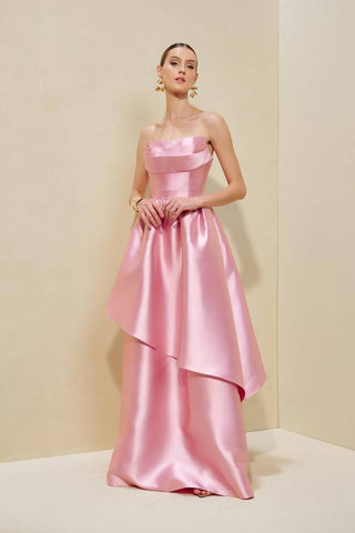 Vestido Tqc Detalhe De Pregas No Top - Rosa Candy 2814976356