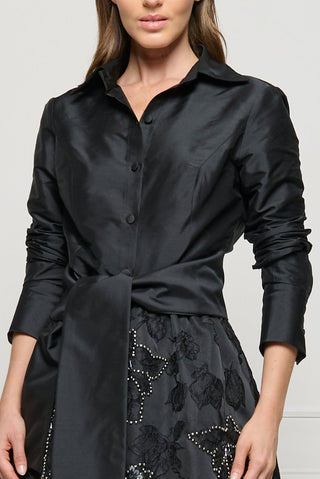Conjunto Camisa C/ Saia Jaquard - Preto 451510PR01...