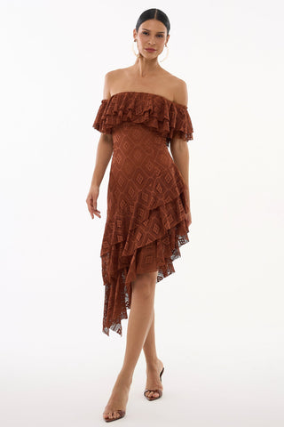 Dress Brume De Paris - Marron 221310MA09