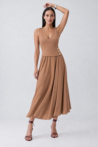 Vestido Midi - Marron 221431MA09