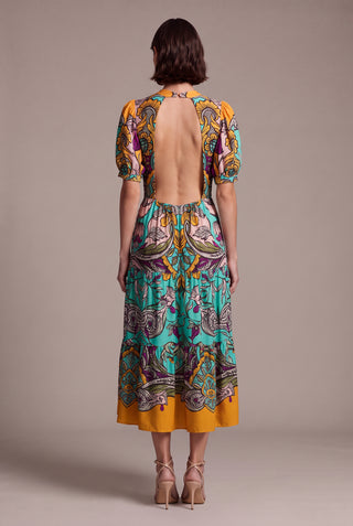Dress Midi Helena Flowers — costas
