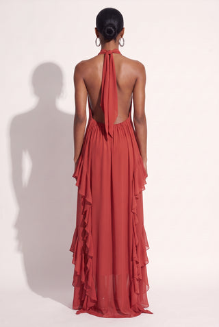 Dress Brume De Paris Terra Cota - costas