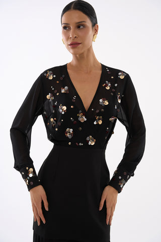 Vestido Brisa De Valência - Preto 231305PR01...