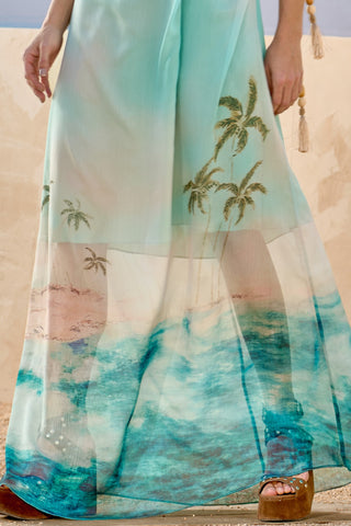 Vestido Ombro Só Print Coqueiros - Estampa Coqueiros 231419EST01