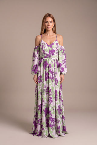 Dress Francisca - Mix Flower Purple 2370381898