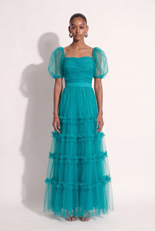 Dress Party Marcela Azul Claro - frente