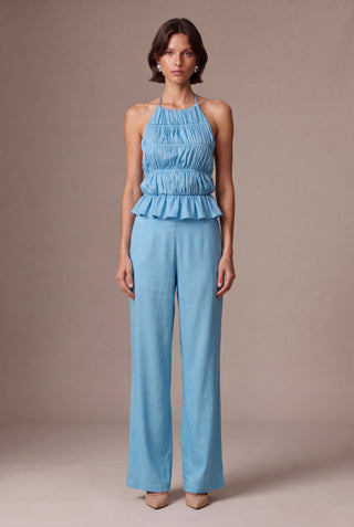 Conjunto Bolonha Azul Denim - frente