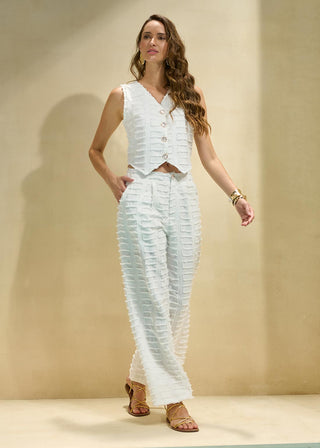 Conjunto Tecido Especial Alfaiataria Leve - Off White 251437BR03 OFF..