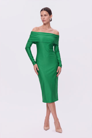 Dress Twilight Glow Verde - pose