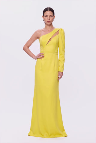 Dress Party Isa Yelow - pose