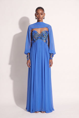 Dress Florenca Azul Denim - frente