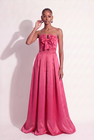 Dress Midnight Bow Pink - pose