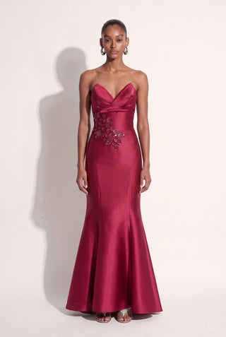 Dress Fleur De Minuit Licor Cereja - frente