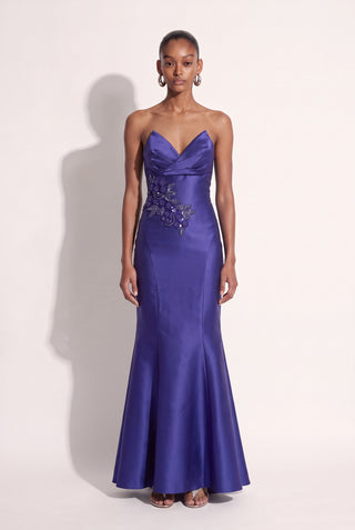 Dress Fleur De Minuit Royal - frente