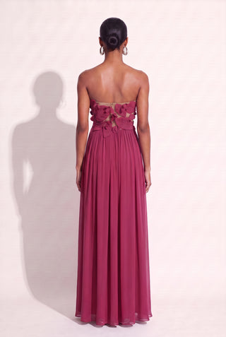 Dress Flower Of Paradise - Framboesa - costas