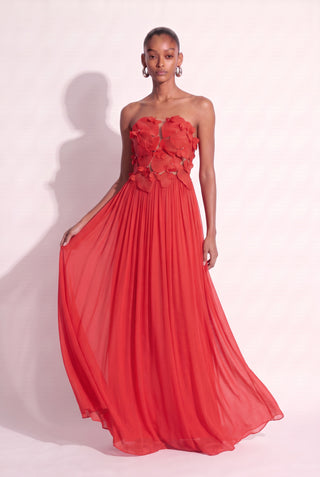 Dress Flower Of Paradise - Vermelho - frente