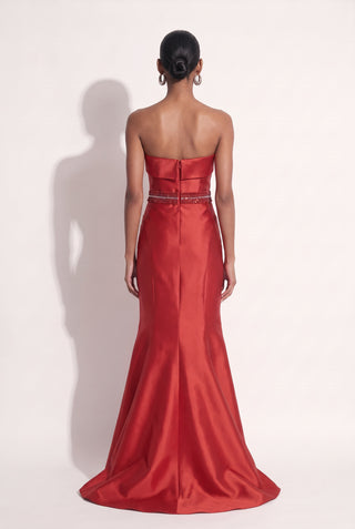 Dress Night Secret Vermelho - costas