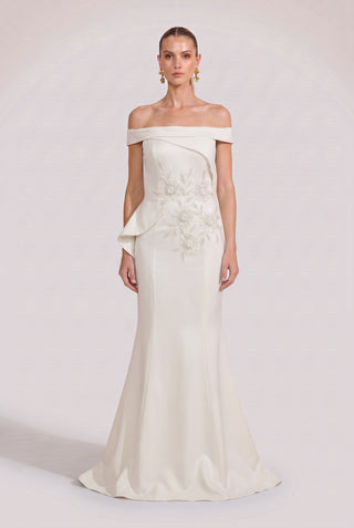 Dress Winter Jewel Off White - frente