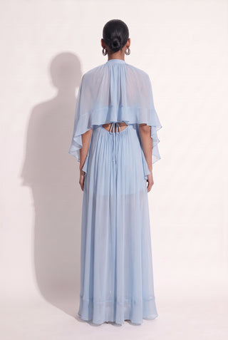 Dress Night Cascade Azul Serenity - costas