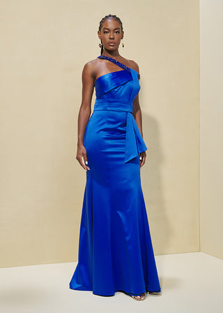 Vestido Sereia Bordado Ombro - Royal 281420RAZ05..