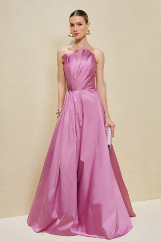 Vestido Tqc Origami E Enrosco Na Saia - Rosa Seco 281428RS10