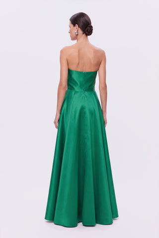 Vestid Tqc Estruturad Bord Verde Esmeralda - costas