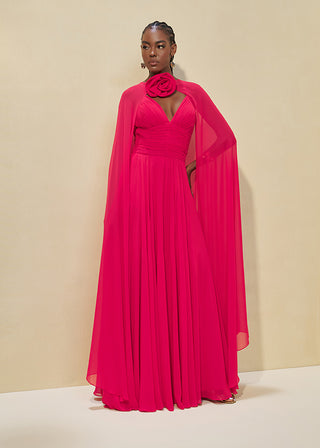 VESTIDO FLUIDO C/ CAPA