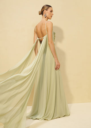 VESTIDO FLUIDO CORTES RETOS