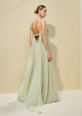 VESTIDO FLUIDO CORTES RETOS