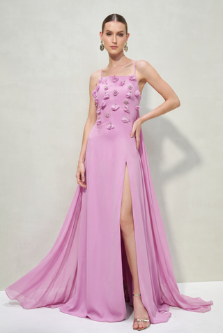 Vestido Fluido Cortes Retos