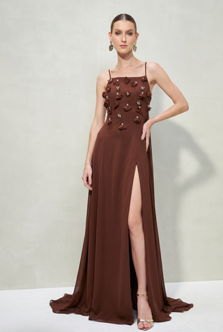 Vestido Fluido Cortes Retos