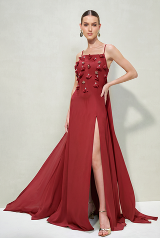 Vestido Fluido Cortes Retos