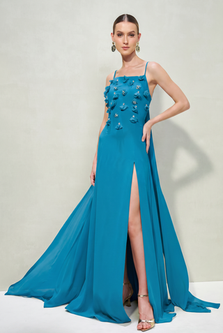 Vestido Fluido Cortes Retos