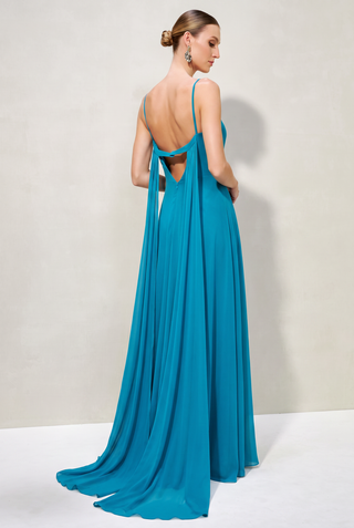 Vestido Fluido Cortes Retos