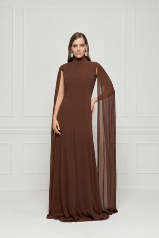 Vestido Manga Ampla - Marron 281510MA09