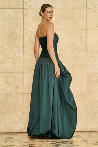 Vestido Tqc Tafeta Drapeado - Floresta 281511VD07