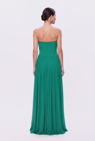 Vestido Artesanal Tqc Esmeralda - costas