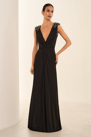 Vestido Enrosco Longo - Preto 281540PR01...