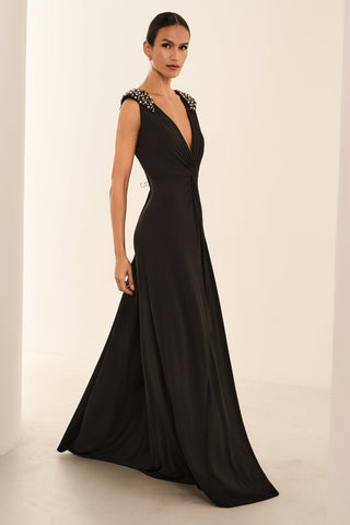 Vestido Enrosco Longo - Preto 281540PR01...