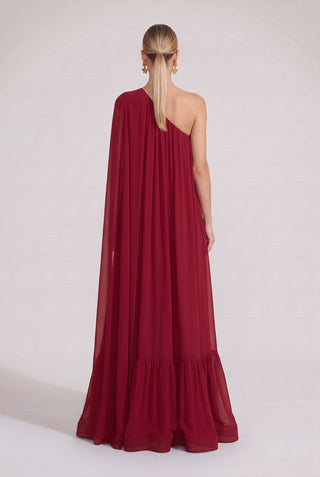 Vestido Licor Cereja - costas