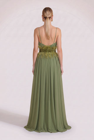Vestido Oliva 281556 - costas