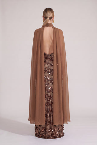 Vestido Marron 281578 - costas