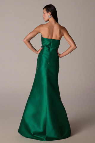 Vestido Com Recortes E Pregas - Esmeralda 281598VD17