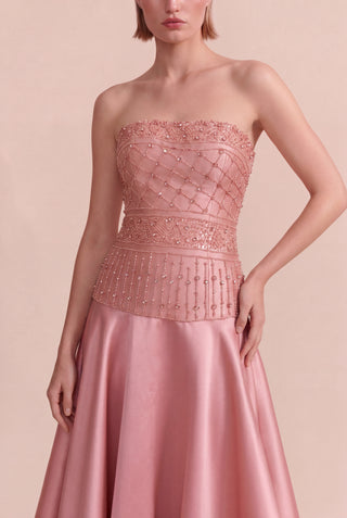 Vestido Tqc Top Alongado Bordado