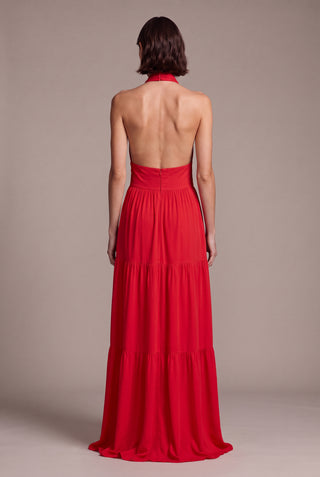 Dress Party Ana Maria Vermelho - costas