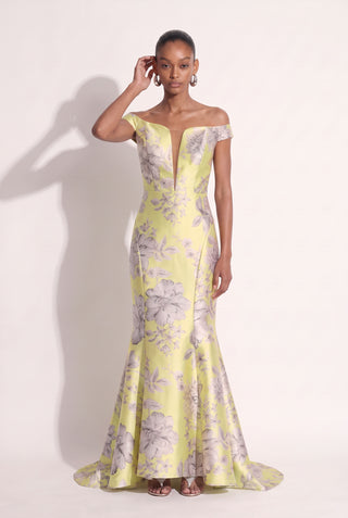 Dress Party Print Sketch Floral - pose