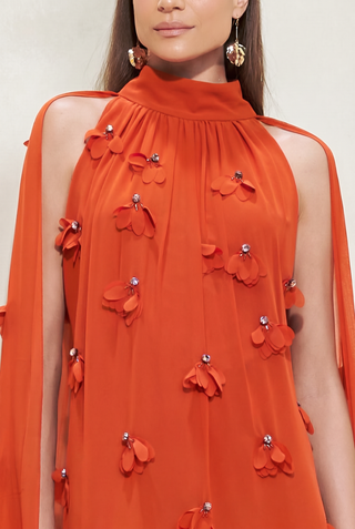 Vestido Frente e Lenço